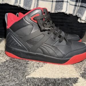 Puma Black and Red Sneakers